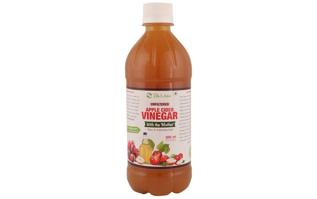 By Nature Unfiltered Apple Cider Vinegar, With The Mother'   Bottle  500 millilitre